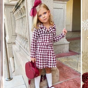 Mia Belle Girls I Am Strong Blazer & Pleated Skirt Set